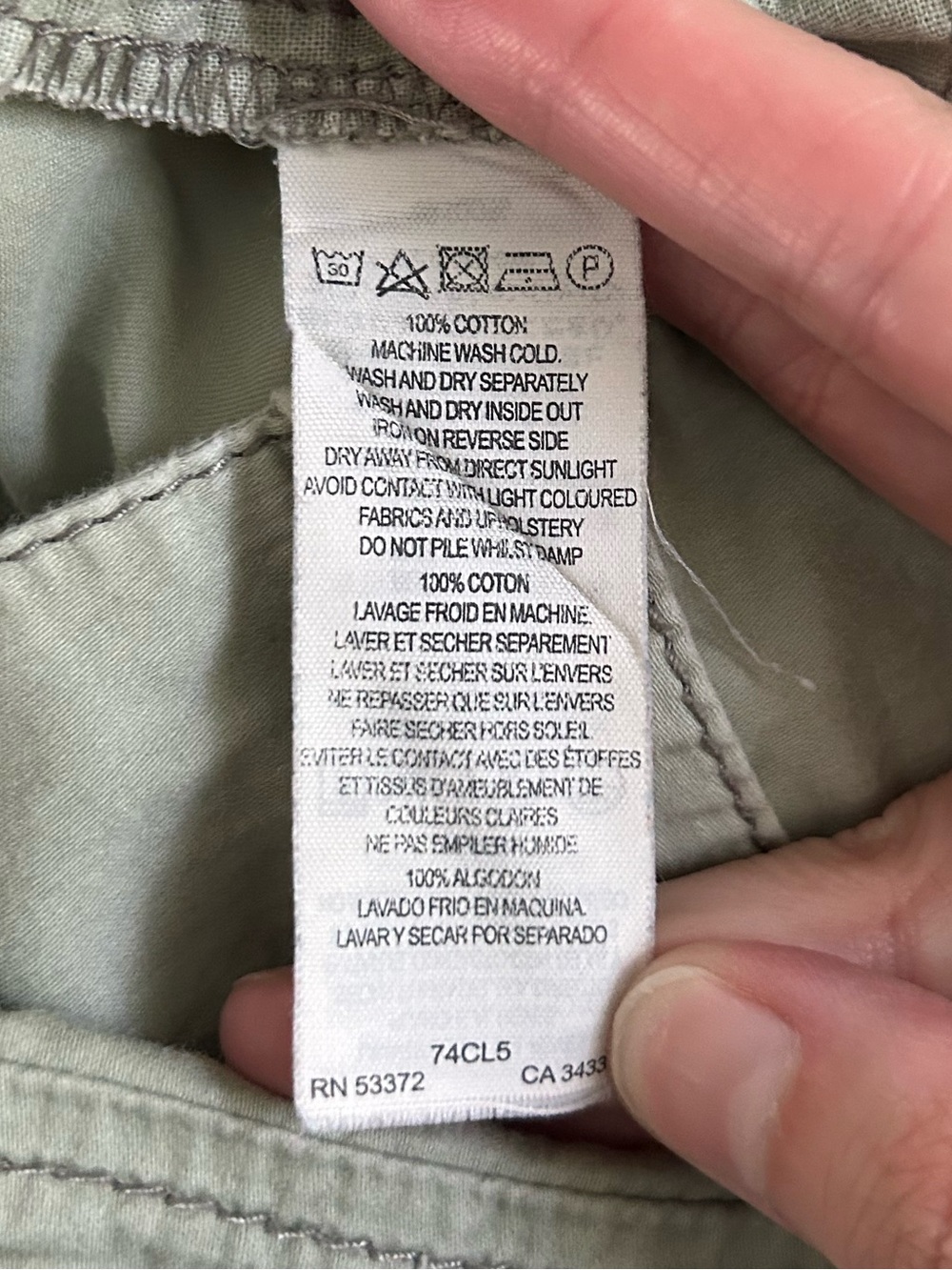 French Connection Olive Green High Rise Utility Pants - 10 - Picture 9 of 9